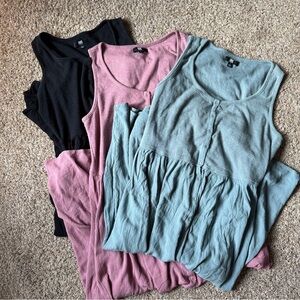 Frye Women's Tank Tops - Black, Pink, and Blue